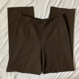 Fabrizio Gianni Women's Brown Dress Pants Trousers, Stretchy 28" Waist, Size 6